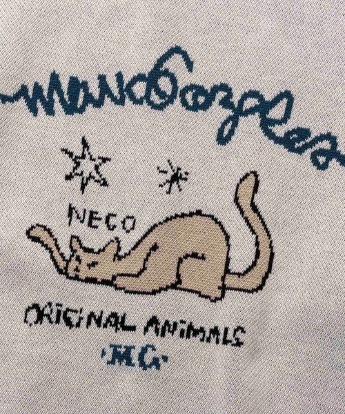 Mark Gonzales（マーク・ゴンザレス）の「【WEB・直営店限定】MARK GONZALES ARTWORK COLLECTION(マーク ゴンザレス)フロントジャガードクルーネックニット/4type/3colors（ニット/セーター・メンズ・ホワイト系1/ホワイト系2/ホワイト系3/ホワイト系4/ブラック系1/ブラック系2/ブラック系3/ブラック系4/グリーン系1/グリーン系2/ネイビー系1/ネイビー系2・M/L/XL）」の22枚目の写真