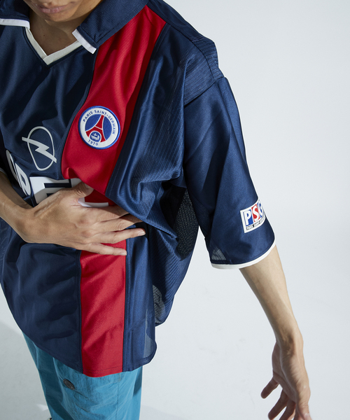 NIKE PSG パリサンジェルマンゲームシャツ2001サッカースポーツTシャツ Paris Saint-Germain / パリ・サン＝ジェルマン】St Germain