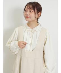 Samansa Mos2 | オーバーレース襟ブラウス(シャツ/ブラウス)