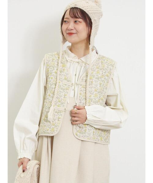 Samansa Mos2（サマンサ モスモス）の「オーバーレース襟ブラウス（シャツ/ブラウス・レディース・キナリ/ブラック/ネイビー・F）」の22枚目の写真