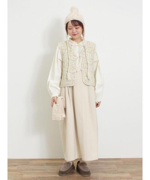 Samansa Mos2（サマンサ モスモス）の「オーバーレース襟ブラウス（シャツ/ブラウス・レディース・キナリ/ブラック/ネイビー・F）」の21枚目の写真