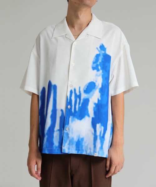 DELUXE(デラックス)の「WILDERNESS(シャツ/ブラウス・メンズ・ホワイト/ブラック・MEDIUM/LARGE)」の1枚目の写真