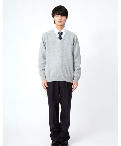 メンズ セーター 綿 7G 男子 制服 学生服 中学生 高校生