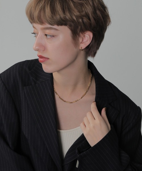 ORLEAN(オルレアン)の「【ORLEAN】ワンタッチフープピアス 12mm 316L(ピアス(両耳用)・レディース・シルバー/ゴールド・フリー)」の8枚目の写真