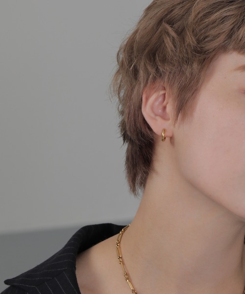 ORLEAN(オルレアン)の「【ORLEAN】ワンタッチフープピアス 12mm 316L(ピアス(両耳用)・レディース・シルバー/ゴールド・フリー)」の10枚目の写真