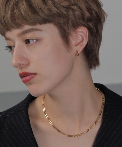ORLEAN(オルレアン)の「【ORLEAN】ワンタッチフープピアス 12mm 316L(ピアス(両耳用)・レディース・シルバー/ゴールド・フリー)」の11枚目の写真