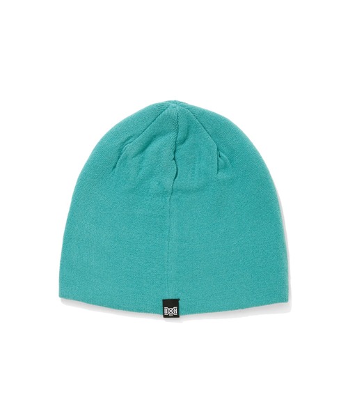 BILLIONAIRE BOYS CLUB（ビリオネア・ボーイズ・クラブ）の「BILLIONAIRE BOYS CLUB x BOUNTY HUNTER JACQUARD BEANIE（ニットキャップ/ビーニー・メンズ・ブラック/エメラルドブルー・ONE SIZE）」の4枚目の写真