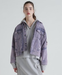 AVIREX | L/S EMBOSSING DENIM JACKET/エンボス デニムジャケット(デニムジャケット)