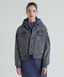 AVIREX | L/S EMBOSSING DENIM JACKET/エンボス デニムジャケット(デニムジャケット)