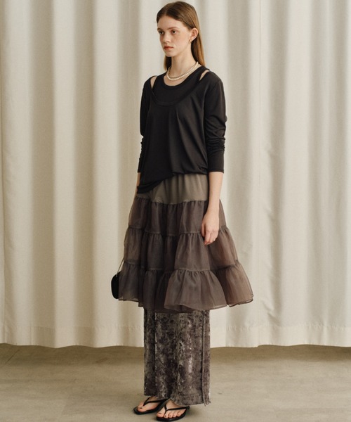 yae（ヤエ）の「Layerd tutu / レイヤードチュチュ（スカート・レディース・グレー/ブラック・FREE）」の10枚目の写真