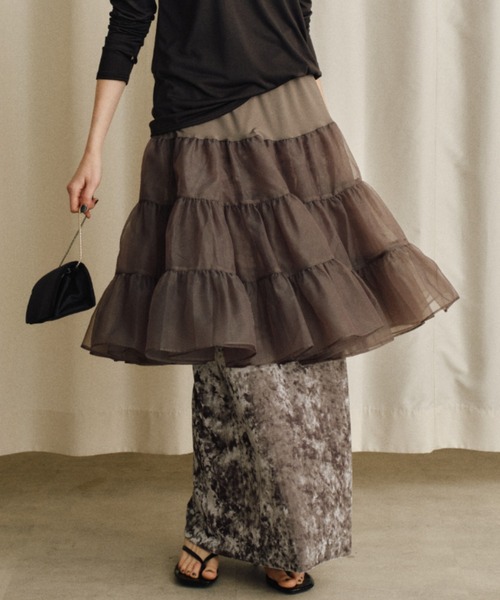 yae（ヤエ）の「Layerd tutu / レイヤードチュチュ（スカート・レディース・グレー/ブラック・FREE）」の12枚目の写真