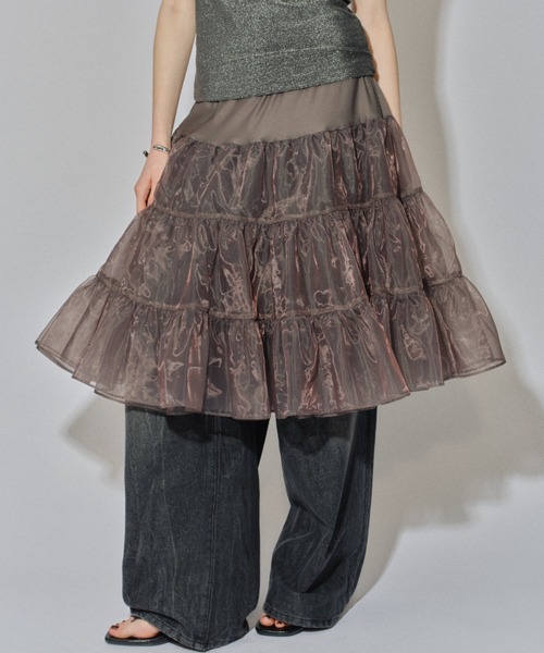 yae（ヤエ）の「Layerd tutu / レイヤードチュチュ（スカート・レディース・グレー/ブラック・FREE）」の16枚目の写真