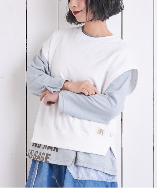 美品ゴーシュ　スペインピマ裏毛　コットンベスト 157802517_o9.jpg?