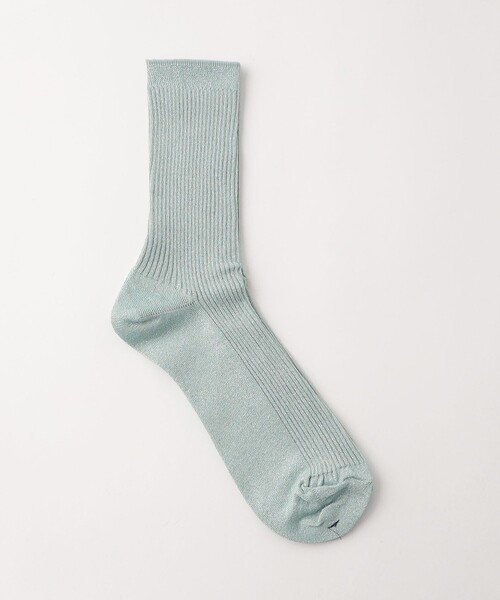 Steven Alan（スティーブンアラン）の「＜Steven Alan＞グリッター リブ ソックス（ソックス/靴下・レディース・ゴールド/ライム/ライトピンク/ライトグレー/パープル/その他1・FREE）」の2枚目の写真