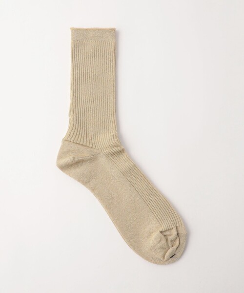 Steven Alan（スティーブンアラン）の「＜Steven Alan＞グリッター リブ ソックス（ソックス/靴下・レディース・ゴールド/ライム/ライトピンク/ライトグレー/パープル/その他1・FREE）」の5枚目の写真