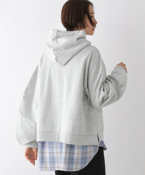 LEPSIM（レプシィム）の「ボリュームスリーブフーディー　242719（パーカー・レディース・グレー/ネイビー/レッド・FREE）」の7枚目の写真