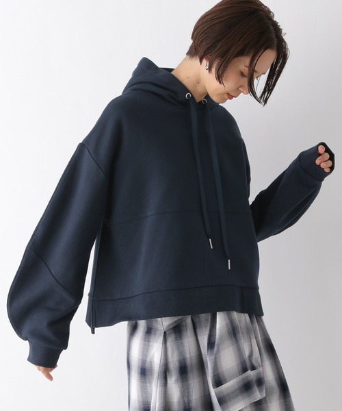 LEPSIM（レプシィム）の「ボリュームスリーブフーディー　242719（パーカー・レディース・グレー/ネイビー/レッド・FREE）」の17枚目の写真