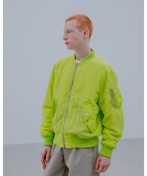 【美品✨】ユニフォームエクスペリメント クリスタル ナイロンフライトジャケットL CRYSTAL NYLON FLIGHT JACKET（ブルゾン）｜uniform experiment