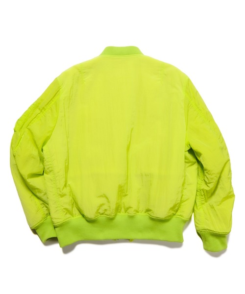 uniform experiment(ユニフォームエクスペリメント)の「CRYSTAL NYLON FLIGHT JACKET(ブルゾン・メンズ・ネイビー/イエロー/グレー/ブラック・2/3/4/1)」の7枚目の写真
