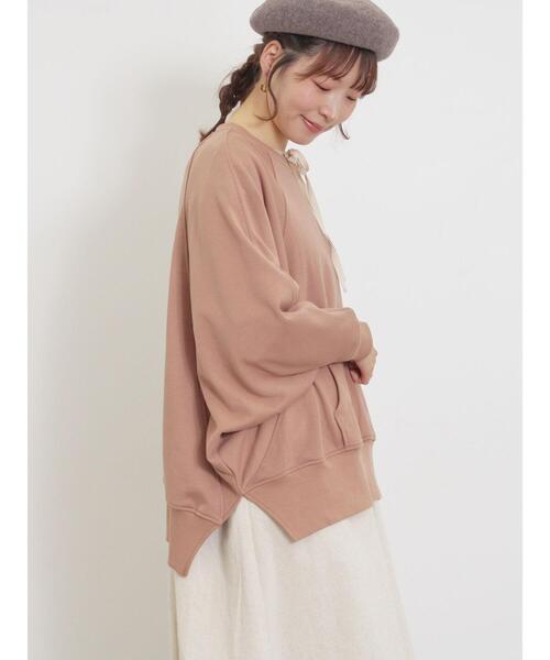 Samansa Mos2（サマンサ モスモス）の「ドルマンスリーブゆるスウェット（Tシャツ/カットソー・レディース・チャコールグレー/キナリ/ブルー/ブラウン・F）」の15枚目の写真