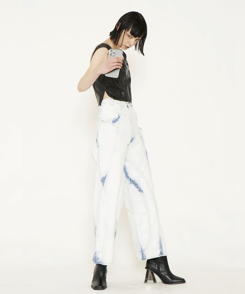 VIAVANDA（ヴィアヴァンダ）の「VIA FAKE LEATHER TANK（タンクトップ・レディース・ブラック/ベージュ/ブラウン・FREE）」の16枚目の写真