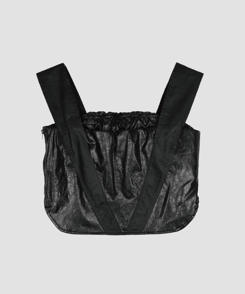 VIAVANDA（ヴィアヴァンダ）の「VIA FAKE LEATHER TANK（タンクトップ・レディース・ブラック/ベージュ/ブラウン・FREE）」の20枚目の写真