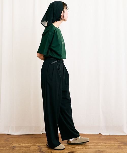 fig Ｌondon（フィグロンドン）の「●something good Tshirt（Tシャツ/カットソー・レディース・ピンク/ボルドー/グリーン・FREE）」の5枚目の写真