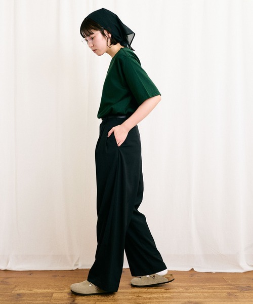 fig Ｌondon（フィグロンドン）の「●something good Tshirt（Tシャツ/カットソー・レディース・ピンク/ボルドー/グリーン・FREE）」の6枚目の写真