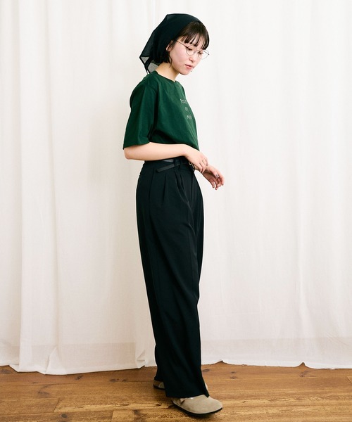 fig Ｌondon（フィグロンドン）の「●something good Tshirt（Tシャツ/カットソー・レディース・ピンク/ボルドー/グリーン・FREE）」の11枚目の写真