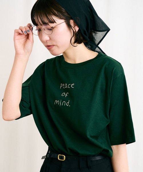 fig Ｌondon（フィグロンドン）の「●something good Tshirt（Tシャツ/カットソー・レディース・ピンク/ボルドー/グリーン・FREE）」の13枚目の写真