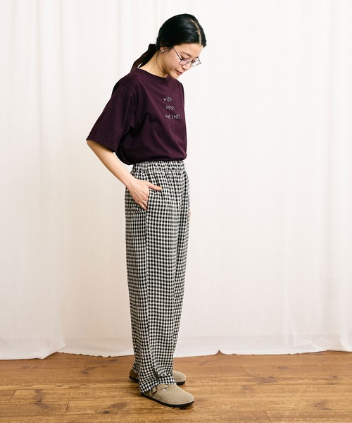 fig Ｌondon（フィグロンドン）の「●something good Tshirt（Tシャツ/カットソー・レディース・ピンク/ボルドー/グリーン・FREE）」の8枚目の写真