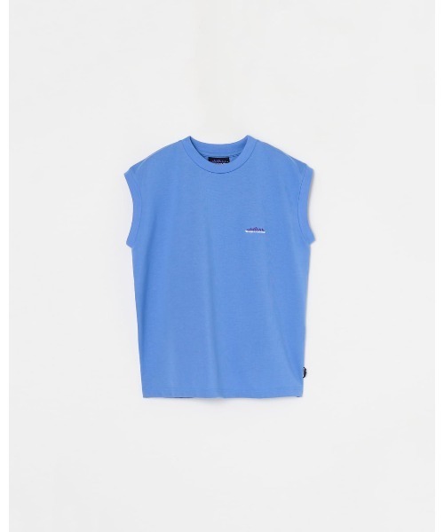 THOUSAND MILE(サウザンドマイル)の「【THOUSAND MILE】FRENCH SLEEVE TEE/フレンチスリーブTシャツ(Tシャツ/カットソー・レディース・ホワイト/グリーン/ネイビー/オレンジ/ブラック/サックスブルー/グレー・FREE)」の1枚目の写真