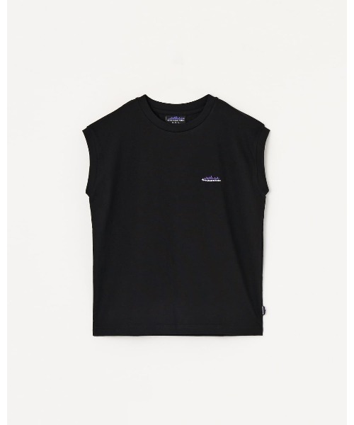 THOUSAND MILE(サウザンドマイル)の「【THOUSAND MILE】FRENCH SLEEVE TEE/フレンチスリーブTシャツ(Tシャツ/カットソー・レディース・ホワイト/グリーン/ネイビー/オレンジ/ブラック/サックスブルー/グレー・FREE)」の3枚目の写真