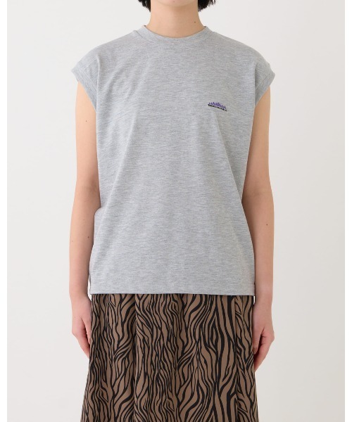 THOUSAND MILE(サウザンドマイル)の「【THOUSAND MILE】FRENCH SLEEVE TEE/フレンチスリーブTシャツ(Tシャツ/カットソー・レディース・ホワイト/グリーン/ネイビー/オレンジ/ブラック/サックスブルー/グレー・FREE)」の8枚目の写真