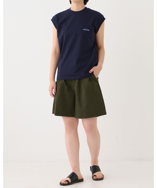 THOUSAND MILE(サウザンドマイル)の「【THOUSAND MILE】FRENCH SLEEVE TEE/フレンチスリーブTシャツ(Tシャツ/カットソー・レディース・ホワイト/グリーン/ネイビー/オレンジ/ブラック/サックスブルー/グレー・FREE)」の11枚目の写真