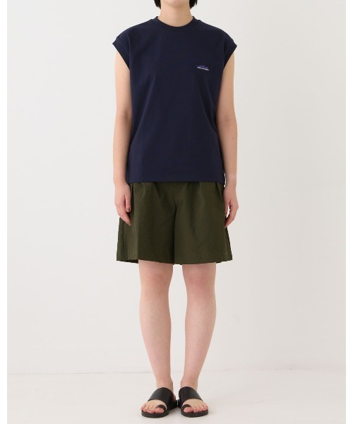 THOUSAND MILE(サウザンドマイル)の「【THOUSAND MILE】FRENCH SLEEVE TEE/フレンチスリーブTシャツ(Tシャツ/カットソー・レディース・ホワイト/グリーン/ネイビー/オレンジ/ブラック/サックスブルー/グレー・FREE)」の12枚目の写真