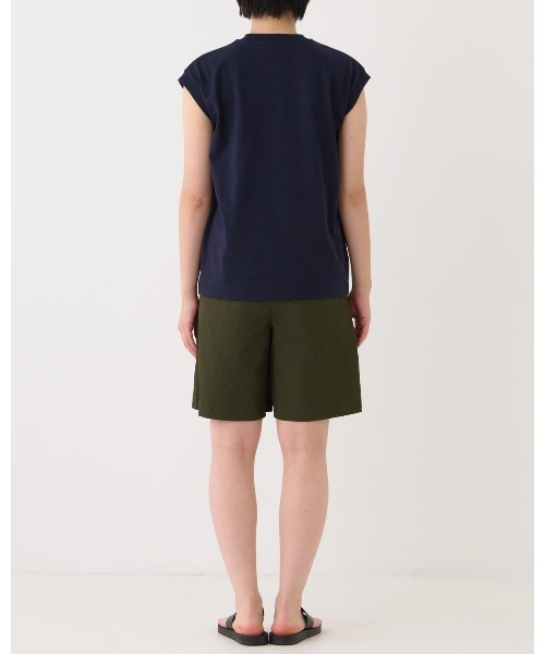 THOUSAND MILE(サウザンドマイル)の「【THOUSAND MILE】FRENCH SLEEVE TEE/フレンチスリーブTシャツ(Tシャツ/カットソー・レディース・ホワイト/グリーン/ネイビー/オレンジ/ブラック/サックスブルー/グレー・FREE)」の14枚目の写真