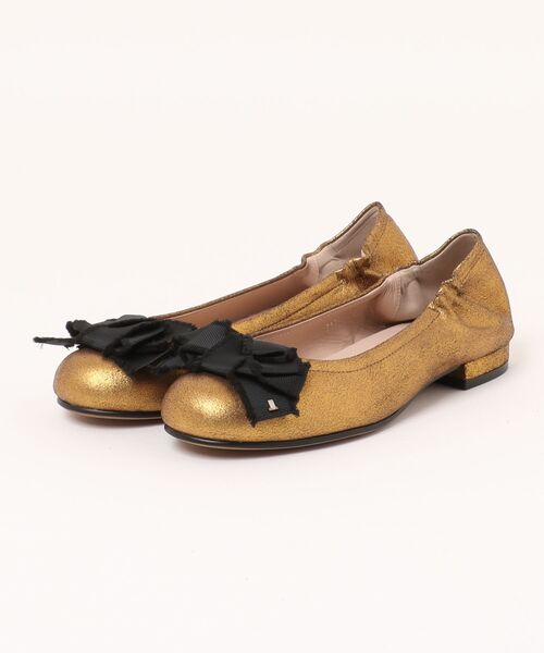 LANVIN en Bleu(ランバンオンブルー)の「リボンモチーフバレエシューズ(パンプス・レディース・ブラック/シルバー/ゴールド・23.5cm/23.0cm/22.5cm/22.0cm/24.5cm/24.0cm)」の3枚目の写真