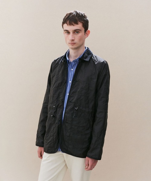 LAVENHAM(ラベンハム)の「Unwadded Gathered Waist Denham Mens / アンワディッド ギャザード ウエスト デンハム メンズ(その他アウター・メンズ・ダークブラック/ベージュ系その他・M/L/XL/S)」の2枚目の写真