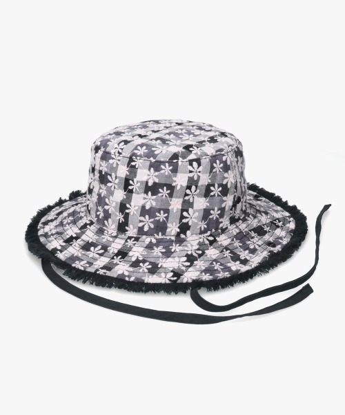 kaorinomori(カオリノモリ)の「kaorinomori プラーハット / カオリノモリ(ハット・レディース・ブラック/アイボリー/ピンク・M/57.5cm)」の6枚目の写真