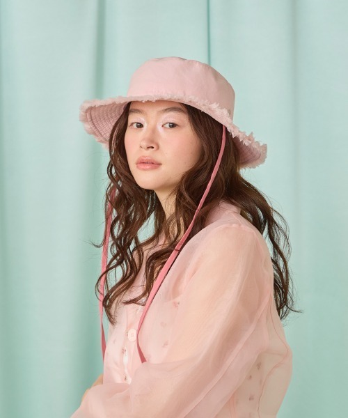 kaorinomori(カオリノモリ)の「kaorinomori プラーハット / カオリノモリ(ハット・レディース・ブラック/アイボリー/ピンク・M/57.5cm)」の20枚目の写真