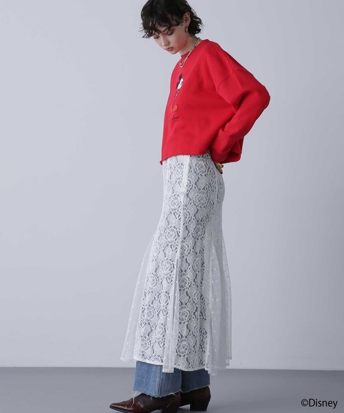 Disney(ディズニー)の「standing/MICKEY MOUSE/sweat(Tシャツ/カットソー・レディース・ホワイト/グレー・ONE SIZE)」の21枚目の写真