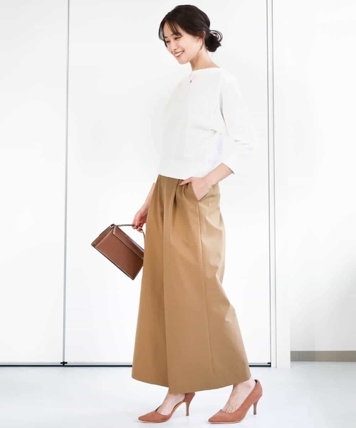 MK MICHEL KLEIN(エムケーミッシェルクラン)の「アイレット柄ドルマン風ニット/洗える(ニット/セーター・レディース・アクア/ホワイト/レッド系/ネイビー/ライトブラウン・38)」の18枚目の写真