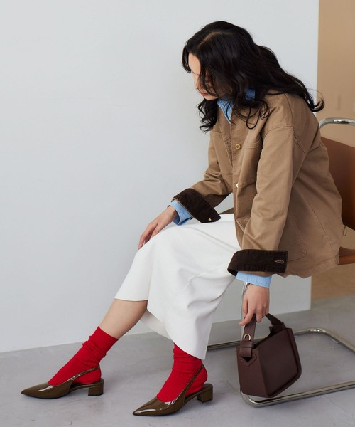 BARNYARDSTORM（バンヤードストーム）の「BARNYARDSTORM /  BYDリブソックス（ソックス/靴下・レディース・レッド/ライトグレー/オフホワイト・FREE）」の7枚目の写真