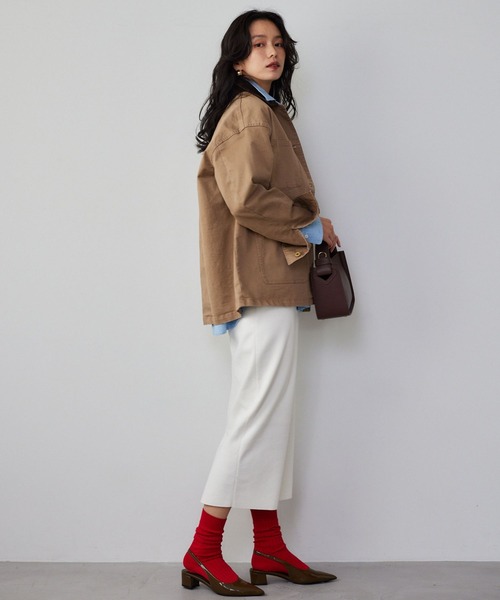 BARNYARDSTORM（バンヤードストーム）の「BARNYARDSTORM /  BYDリブソックス（ソックス/靴下・レディース・レッド/ライトグレー/オフホワイト・FREE）」の9枚目の写真