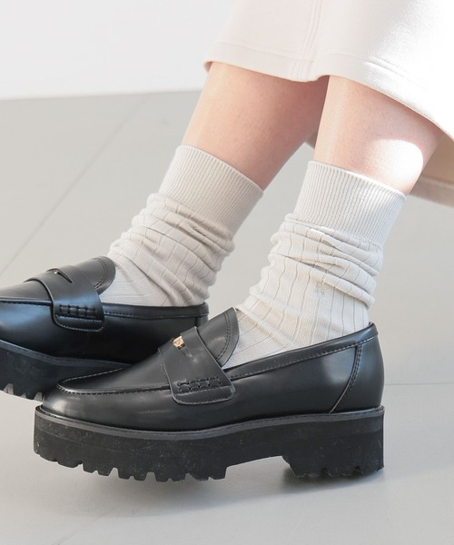 BARNYARDSTORM（バンヤードストーム）の「BARNYARDSTORM /  BYDリブソックス（ソックス/靴下・レディース・レッド/ライトグレー/オフホワイト・FREE）」の14枚目の写真