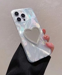 c.u.l（シーユーエル）の「キラキラ オーロラ ミラーハート iPhoneカバー アイフォンケース ipc734（スマホケース/カバー）」