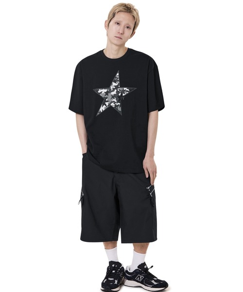 ★OY★CAMO STAR TEE - BLACK★正規品/韓国直送料込/人気 OY/オーワイ』 CAMO STAR TEE/カモスター半袖Tシャツ（Tシャツ