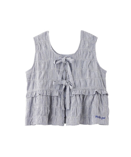 MILKFED.(ミルクフェド)の「RIBBON FRILL TANK TOP(タンクトップ・レディース・ライトパープル/ブルー/ブラック・ONE SIZE)」の20枚目の写真