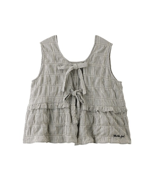 MILKFED.(ミルクフェド)の「RIBBON FRILL TANK TOP(タンクトップ・レディース・ライトパープル/ブルー/ブラック・ONE SIZE)」の21枚目の写真